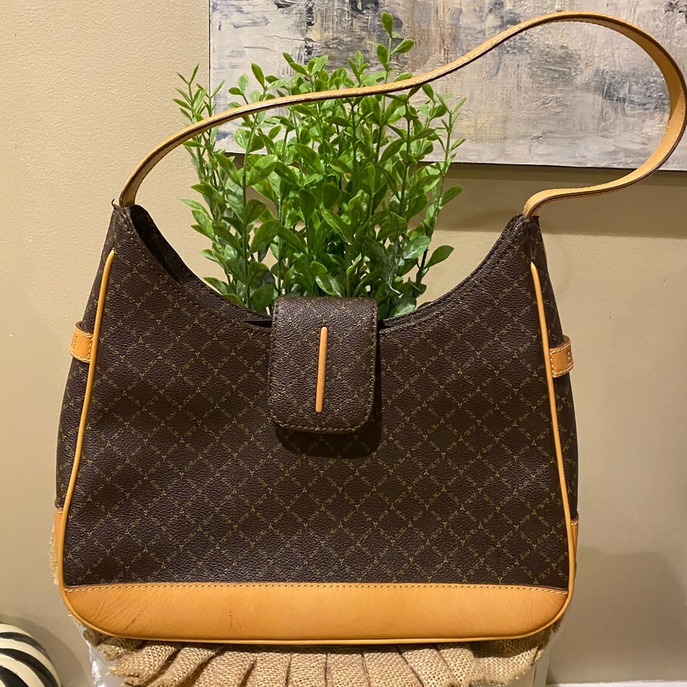 La Tour Eiffel Bag Brown/ Tan Leather Zip Top